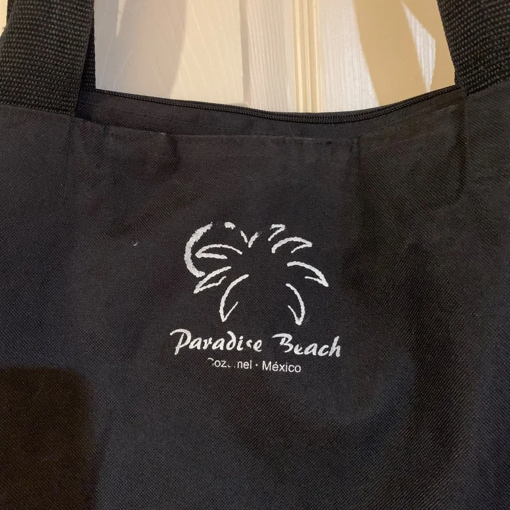 Cozumel Mexico Black/White Canvas Beach/Tote Bag